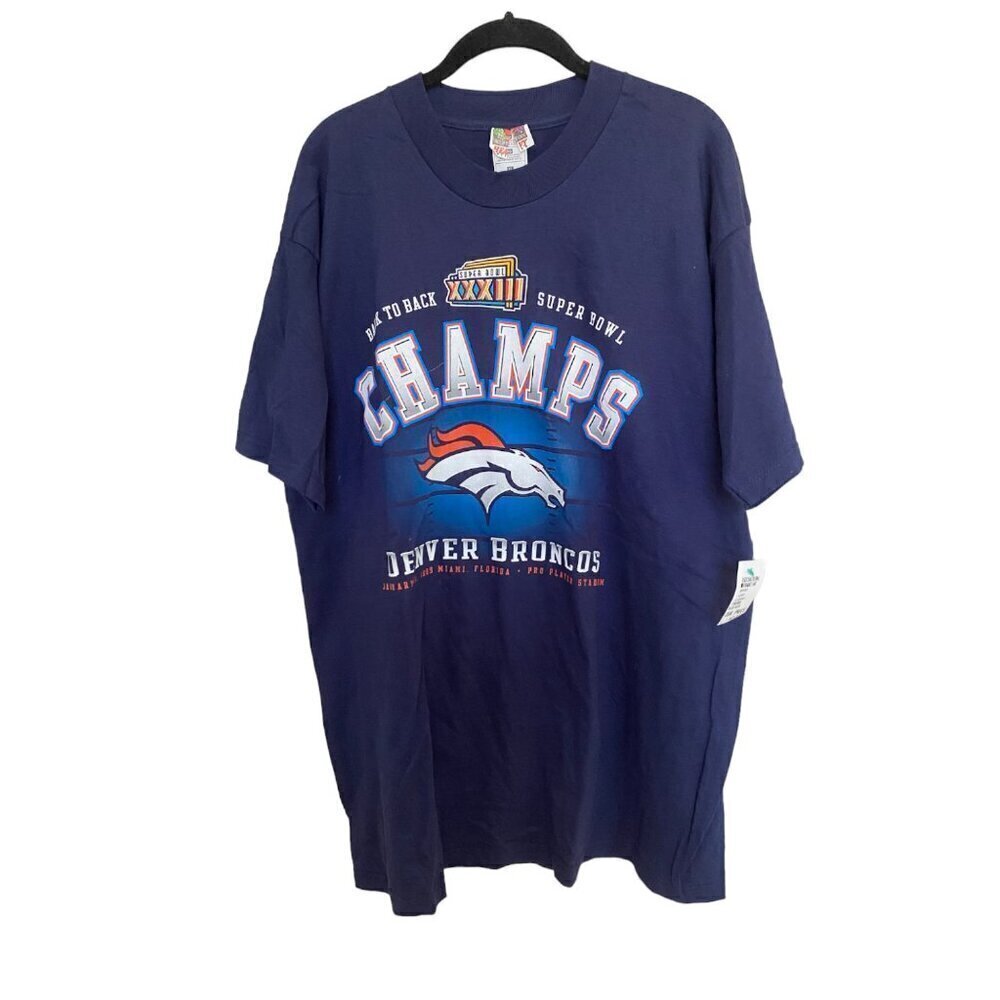 Vintage 1999 Denver Broncos Super Bowl 32 Champions T Shirt